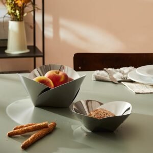 Opiniones Alessi ABI04 Pianissimo-Cuenco de Mimbre, Acero Inoxidable - Imagen de Producto