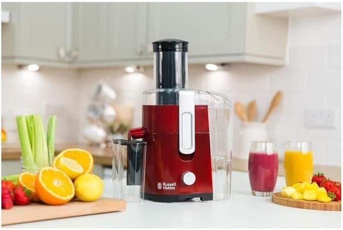 Licuadora Russell Hobbs Desire - Jarra de Zumo de 750 ml, Boquilla Extragrande de 75 mm para Frutas Enteras - Opiniones y Características
