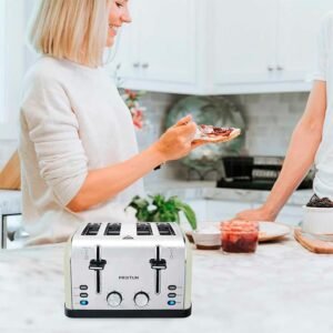PRIXTON Tostadora Bianca - Tostador con 4 Ranuras anchas, 7 Niveles de tostado - Opiniones y Review - Producto de calidad.
