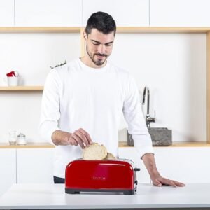 Opiniones Taurus Vintage Red – Tostador, 1400W, 6 niveles de tostado, dos ranuras extra largas de anchura variable. ¡Compra ya el mejor tostador del mercado!