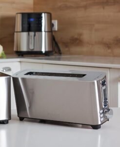 Imagen de producto: Tostador My Wave de 1 ranura con potencia de 1050W y temperatura regulable. Ideal para todo tipo de pan y bollería.