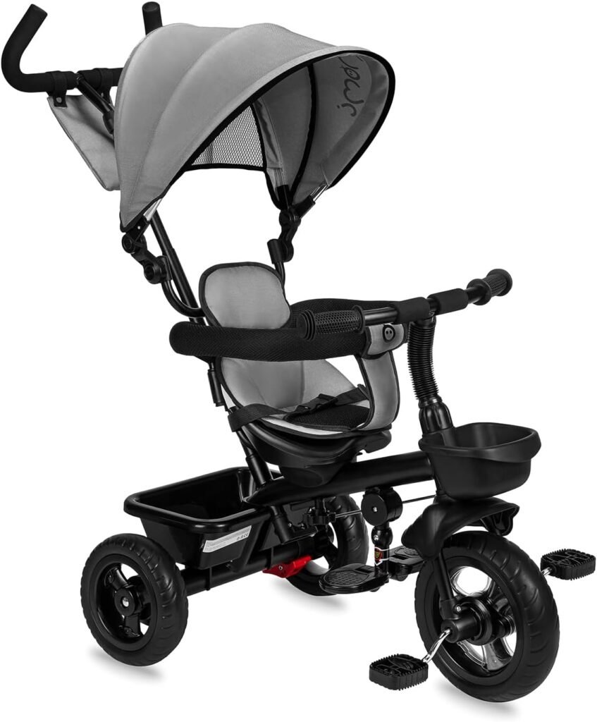 Opiniones Triciclo Infantil MoMi TELDE 5 en 1, Triciclo con Asiento Giratorio de 360°, cinturón de Seguridad de 3 Puntos: ¡El triciclo perfecto para tu pequeño! Aprovecha ahora esta increíble oferta.