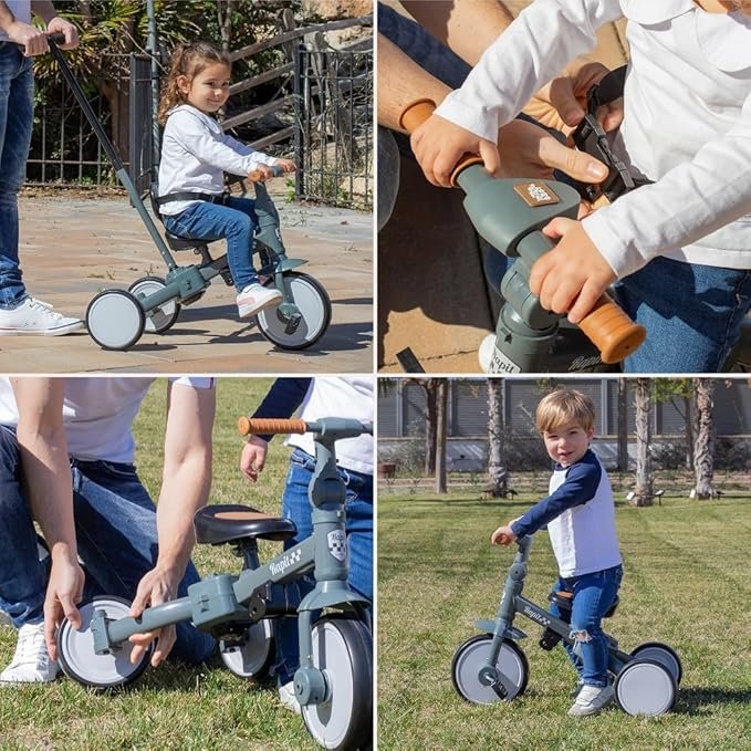 Triciclo Evolutivo de Bebé 5 en 1 Interbaby | Bicicleta Niños Desde 1 Año hasta 5 años | De Triciclo a Bicicleta con o sin Pedales - Opiniones y Análisis Completo