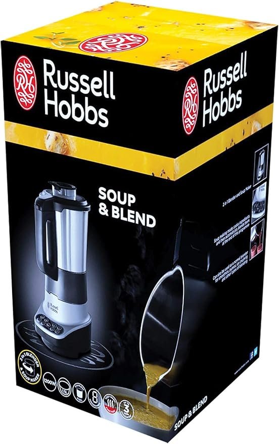 Opiniones Russell Hobbs Robot de Cocina 2 en 1 - 8 Programas, Función 2 en 1: Batidora Vaso y Máquina Hacer Sopas - Imagen del Producto