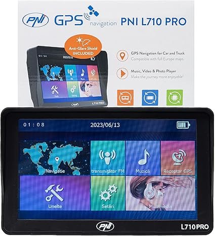 Sistema de navegación GPS PNI L710 Pro con Parasol, 7 Pulgadas, 800 MHz - Opiniones