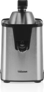 Exprimidor de cítricos Tristar CP-3009 con vertido directo, 350 W y 2 conos de presión. Incluye 2 filtros para una deliciosa experiencia de exprimido. ¡Descubre la potencia y versatilidad de este increíble aparato!