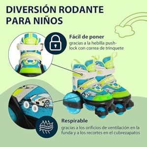 Opiniones HUDORA Patines Mi Primer Quad LED Niño/Niña - Patines para Niños - Patines con Ruedas - ¡Descubre la diversión sobre ruedas con estos patines LED para niños y niñas! Perfectos para aprender y disfrutar al aire libre. ¡Hazte con ellos ahora!