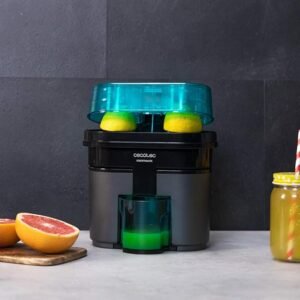 Opiniones Cecotec Exprimidor Naranjas eléctrico EssentialVita Twice Black. 90 W, Doble Cabezal y Cortador - Descubre la eficiencia y comodidad en la extracción de jugo con este Exprimidor de naranjas eléctrico de Cecotec. ¡Aprovecha la potencia de 90W y el doble cabezal para disfrutar de un exprimido perfecto!