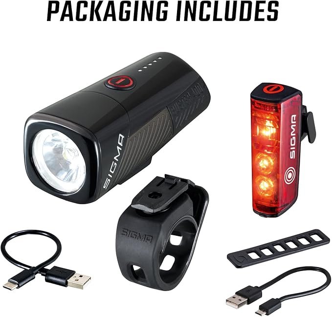 Opiniones SIGMA Luces Bicicleta Delantera y Trasera Buster 400 / Blaze Flash - Luz Trasera Bicicleta con Sensor de Luz y Función de Freno. Encuentra las mejores opiniones sobre las luces de bicicleta SIGMA Buster 400 y Blaze Flash. Asegura tu seguridad con estas potentes luces delanteras y traseras. Con sensor de luz y función de freno para una mayor visibilidad en la carretera. ¡Hazte con ellas ya!