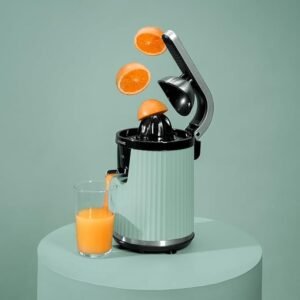 Opiniones Cecotec Exprimidor Eléctrico de Brazo para Naranjas y Cítricos Xqueeze RetroJuice 600 Green. 600W, Estilo Retro - Imagen del producto.