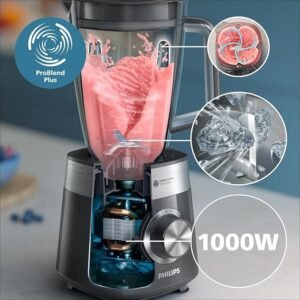 Opiniones Philips Serie 5000 Batidora - Motor de 1000 W, tecnología ProBlend Plus. ¡El mejor aliado en tu cocina!