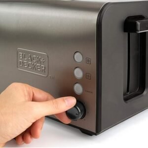 Tostadora Black+Decker con 2 ranuras extra anchas y accesorio para sándwich - Opiniones y descripción del producto.