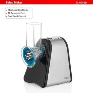 Cortador de verduras eléctrico Zilan Z ?ekil con cuchillas de acero inoxidable, 4 en 1 - Opiniones y análisis completo
