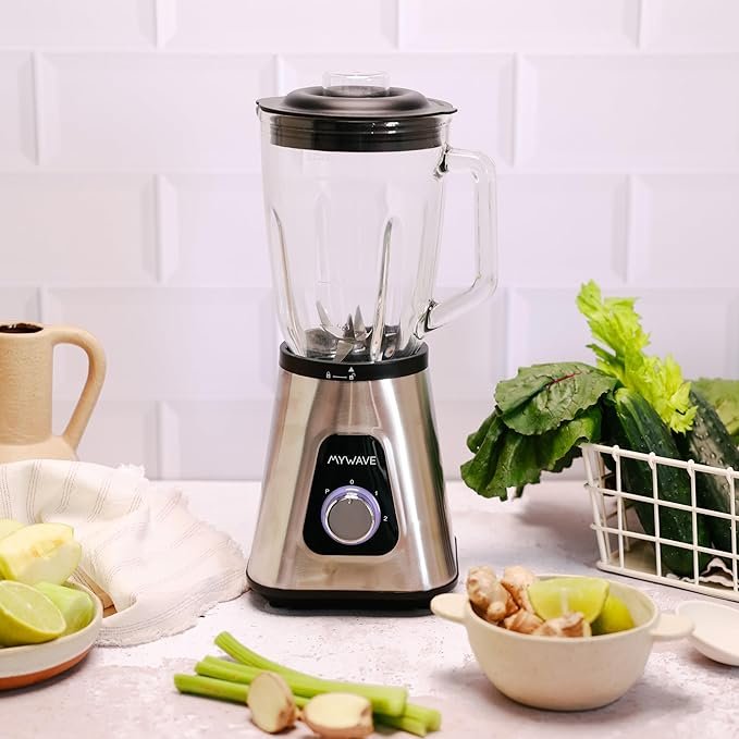 Descubre la opinión de expertos sobre la batidora de vaso My Wave, con una potencia de 1300W y capacidad de 1,5L. ¡Ideal para mezclar líquidos y sólidos con sus 2 velocidades + pulse! Aprovecha esta increíble oferta.