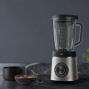 Opiniones AEG Batidora de Vaso TB6-1-6ST, 1400W, Jarra de Vidrio 1,75 L, Sin BPA, 6 Cuchillas de Titanio - Producto de alta calidad, potente y duradero para tu cocina. ¡Compra ya la tuya y disfruta de la mejor tecnología en batidoras de vaso!