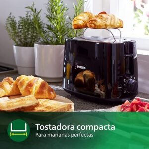 Philips Tostadora de 2 Ranuras con 8 Ajustes y Rejilla Calientabollos - Opiniones y Descongelación
