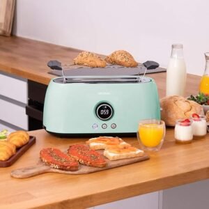 Opiniones Tostadora Digital ClassicToast 15000 Blue Extra Double Cecotec - 1500 W, 2 Ranuras largas extraanchas
