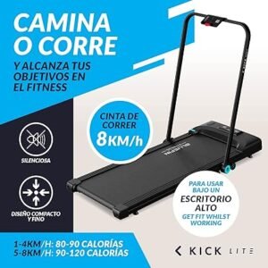 Imagen alternativa de la Cinta de Caminar Kick Lite de Bluefin Fitness, ideal para el hogar y plegable.
