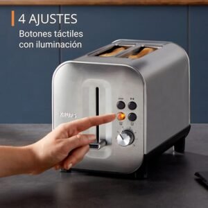 Opiniones Krups KH682D10 Tostador de 2 ranuras acero inoxidable Excellence, ancho ajustable.