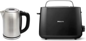 Opiniones Amazon Basics - Hervidor de acero inoxidable con pantalla digital, 1.7L + Philips Tostadora - Compra online en Amazon al mejor precio - Imagen de producto - ¡Descubre las opiniones de los clientes y compra ahora!