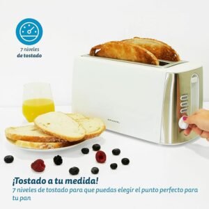 Opiniones Grunkel - Tostador TS-DOBLEMAXI - Con ranura extra ancha con 7 niveles de tostado, bandeja recogemigas extraíble y recogecable.