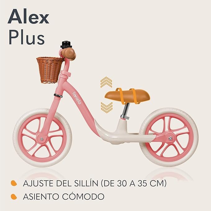 Bicicleta sin Pedales Lionelo Alex - Opiniones, Características y Precio. ¡Descubre la mejor Bicicleta de Equilibrio para Menores de 3 años hasta 30 kg!