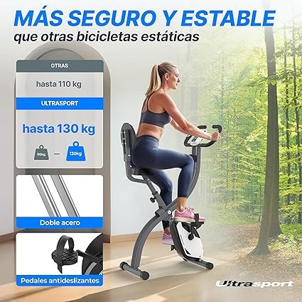 Opiniones Ultrasport F-Bike Bicicleta Estática Plegable hasta 130 KG - ¡Descubre el mejor modelo del mercado!