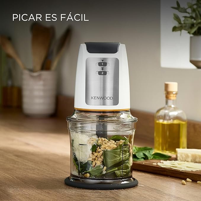 Picadora Kenwood Easy Chop con recipiente de 0,5L, 2 velocidades y cuatro cuchillas - Opiniones.