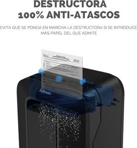 Opiniones Fellowes LX200 - Trituradora de Papel, minicorte, destruye hasta 12 Hojas, destructora de Papel Uso Personal - Imagen del Producto