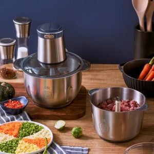 Opiniones Bear 2L+1.8L Picadora de Alimentos,Clase de 2 Velocidades, Trituradora de Cocina Eléctrica, Trituradora de 600w - Imagen del producto en venta