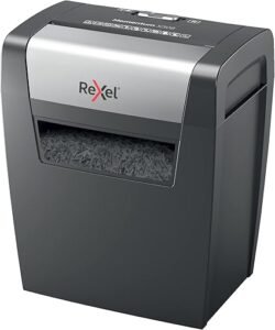 Opiniones Rexel Momentum X308 - Trituradora de Papel de Corte Cruzado, tritura 9-8 Hojas - Imagen del producto.