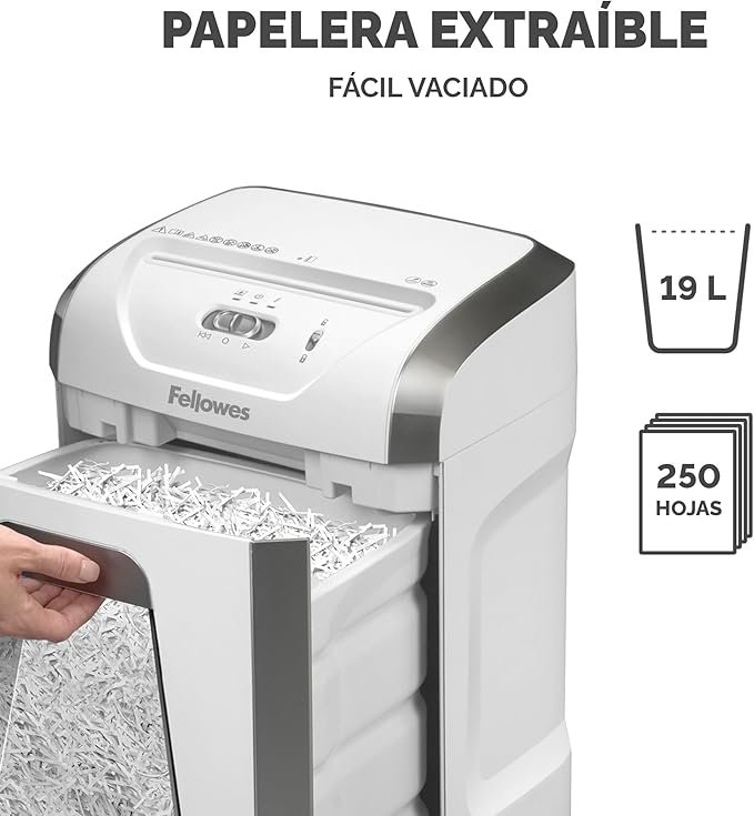 Trituradora de Papel Fellowes FS-12C - Corte en partículas, Uso Personal - Opiniones y Descripción
