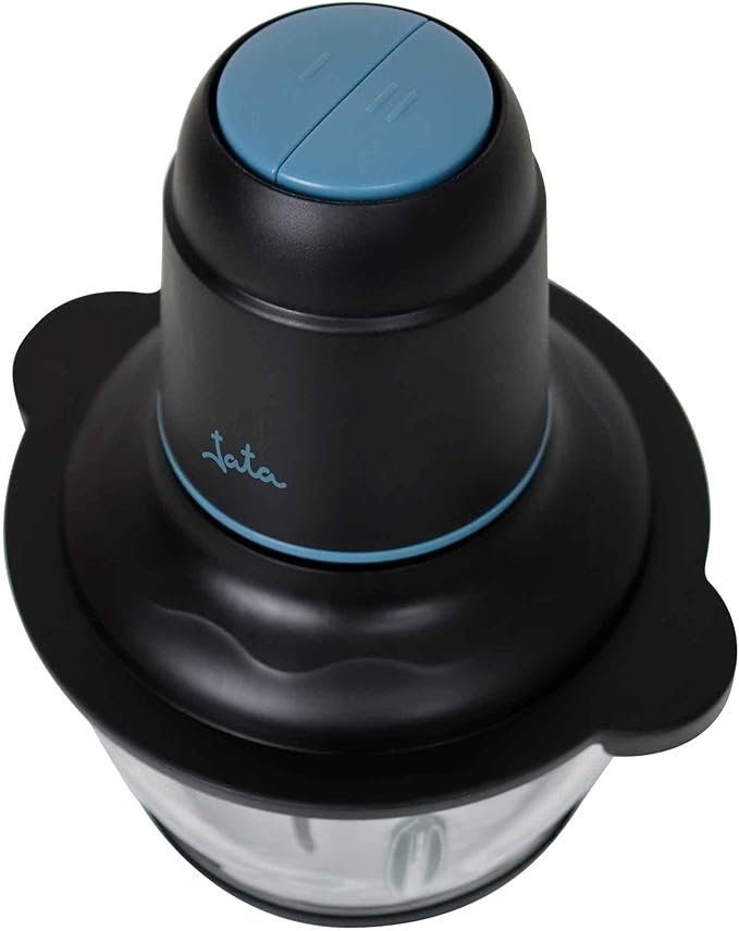 Picadora eléctrica JATA JEPC1250 con 4 cuchillas y bol de cristal de 1,5 litros. Con 2 velocidades.