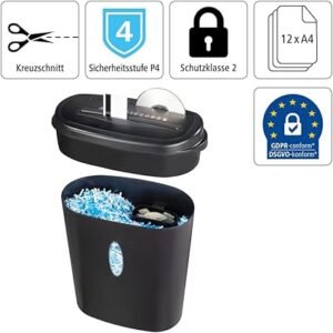 Opiniones Hama Trituradora de Papel Nivel Seguridad E3, P4, T4 (Home X12CD) - Reseñas y Valoraciones - Comprar en línea - Mejor Precio - Envío Gratuito - Oferta Especial - Producto de Calidad - Seguridad y Eficiencia - Protege tu Información - Destruye Papel Confidencial.