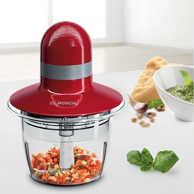 Opiniones Bosch - Picador, 400 W, Rojo, gris, Cuchillas acero inoxidable.