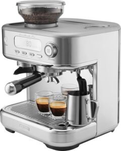 Maquina de Espresso SENCOR con Espumador de Leche, Trituradora de Café de Grano y Pantalla LCD - Opiniones y Características