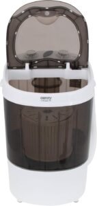 Opiniones Camry CR8054 Mini Lavadora Centrifugadora Portátil, 3Kg lavado ropa, 1Kg Centrifugado, Pequeña Perfecta Camping - Foto del producto con título descriptivo y palabras clave para SEO.