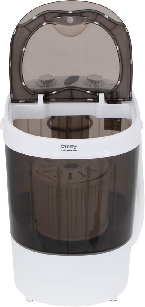 Opiniones Camry CR8054 Mini Lavadora Centrifugadora Portátil, 3Kg lavado ropa, 1Kg Centrifugado, Pequeña Perfecta Camping - Foto del producto con título descriptivo y palabras clave para SEO.
