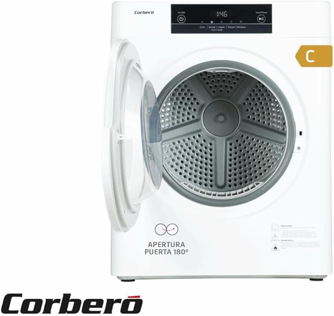 Secadora de evacuación Corberó CSM320W Carga Frontal - Opiniones y Display LED - 3 Kgs