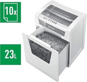 Opiniones Leitz IQ Office P-5 - Triturador de papel CH, blanco - Imagen del producto.