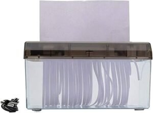 ¡Aprovecha las opiniones sobre el triturador de papel eléctrico TEMPO DI SALDI! Destruye documentos confidenciales fácilmente con esta potente máquina que tritura papel A4 a rayas. ¡Además, cuenta con conexión USB y funciona también con baterías para mayor comodidad! ¡Hazte con el tuyo ahora!