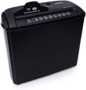 Opiniones Camry CR1033 Destructora de Papel 5 hojas, trituradora de CD, DVD y tarjetas de crédito - Trituradora de papel con capacidad para 5 hojas, destruye CDs, DVDs y tarjetas de crédito. ¡Protege tu información confidencial de forma segura con la trituradora Camry CR1033!