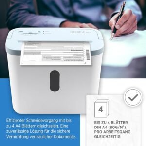 GENIE Destructora de papel 440 X, corte en partículas de 4 x 38 mm, nivel de seguridad P-4, silencioso - Opiniones y características del producto. ¡Descubre la mejor forma de destruir tus documentos de manera segura y silenciosa con la GENIE Destructora de papel 440 X!