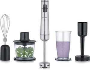 Opiniones SEVERIN Batidora de Manos sin Cable con Set Premium con Multipicadora y Jarra de Mezclas