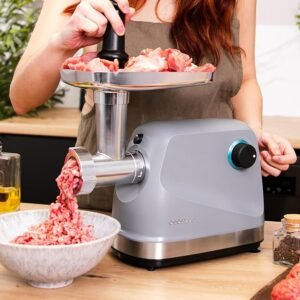 "Picadora de carne eléctrica Cecotec Crusher 1400 Steel: Opiniones, características y beneficios. ¡Descubre la mejor forma de picar, trocear y cortar con este potente equipo de 1360 W!"
