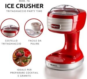 Opiniones Ariete Picadora de Hielo Party Time, Plástico - Descubre la mejor forma de triturar hielo para tus fiestas con la picadora de hielo Ariete Party Time. ¡Haz que tus bebidas sean más refrescantes que nunca!