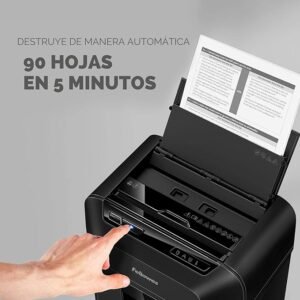 Destructora trituradora de Papel Fellowes AutoMax™ 90M - Minicorte, destruye hasta 90 Hojas de Manera automática - Opiniones