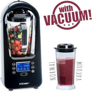 Batidora de vacío Cloer 6980 - Potente motor de 800 vatios y recipiente de 1500 ml incluido - Opiniones 5 estrellas - ¡Haz tus recetas más deliciosas con la batidora de vacío de 21.000 rpm de Cloer!