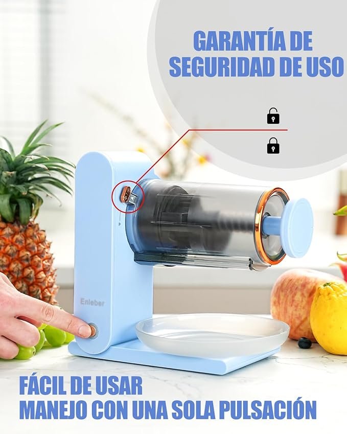 Picadora de Hielo y máquina para Hacer granizado eléctrico - Opiniones Enleber - Trituradora de Hielo portátil prémium.